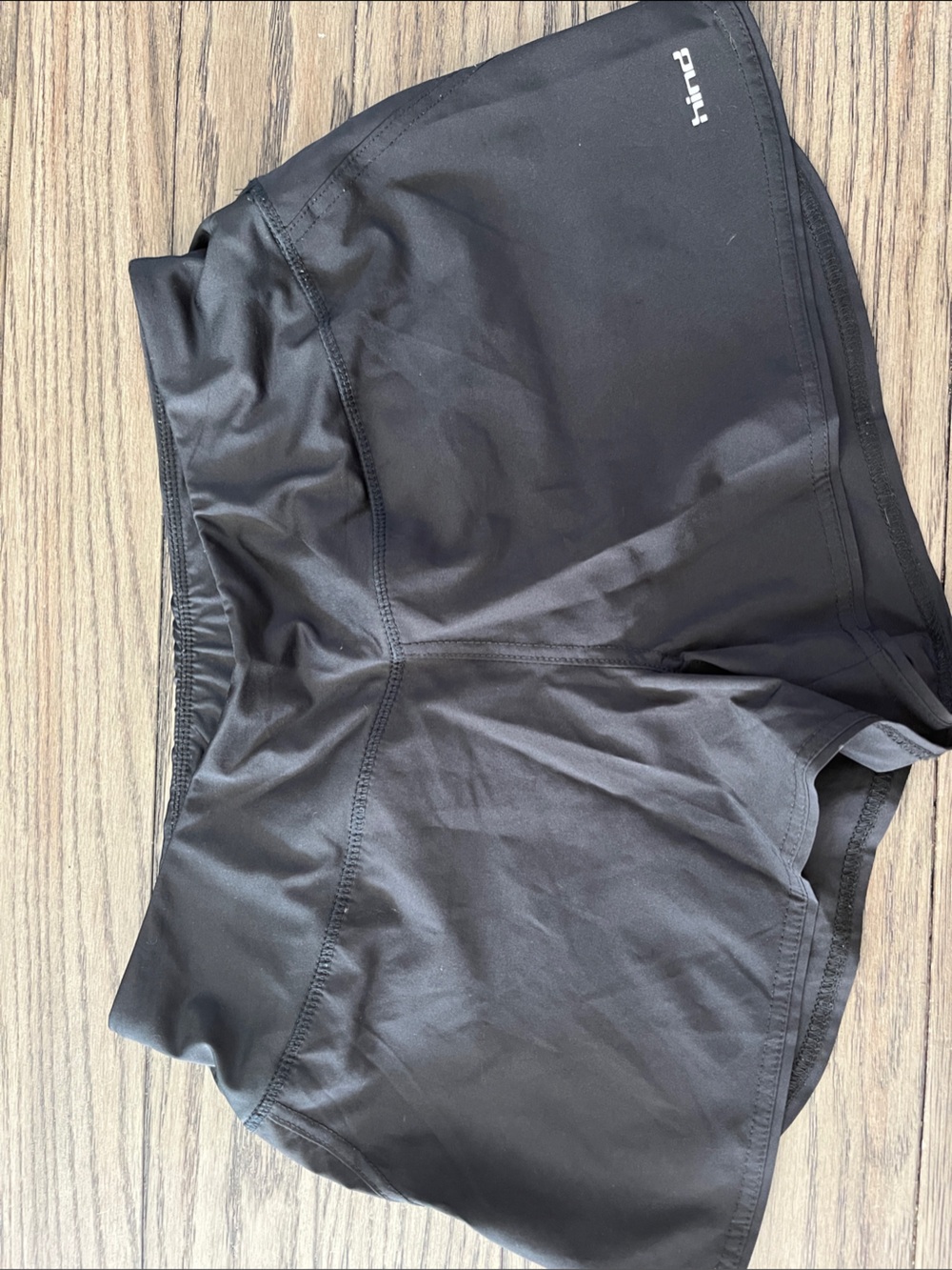 Hind Black Women's Athletic Shorts with Inner Liner